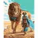 Картина по номерам Премиум Девушка со львом 40х50 см SY6151