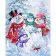 Paint by number SY6203 "Family of snowmen", 40x50 cm