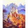 Paint by number Premium SY6286 "Castle in the gold of trees", 40x50 cm