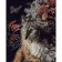Картина за номерами Преміум Кіт у квітах 40х50 см SY6295