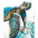 Картина за номерами Яскрава черепаха 40х50 см SY6300