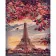 Картина за номерами Strateg Фарби Парижу на кольоровому фоні розміром 40х50 см (SY6443)