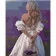 Paint by number Premium SY6491 "In a white dress", 40x50 cm