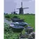 Картина по номерам Strateg Лодки на фоне мельницы на цветном фоне размером 40х50 см (SY6493)