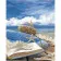 Картина по номерам Strateg Релакс у океана на цветном фоне размером 40х50 см (SY6498)