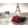 Картина по номерам Strateg Розы в Париже на цветном фоне размером 40х50 см (SY6523)