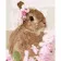 Paint by numbers Strateg PREMIUM Rabbit in winewith varnish size 40х50 sm SY6572