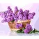 Paint by numbers Strateg PREMIUM Lilac basket with varnish size 40х50 sm (SY6637)