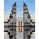Картина за номерами Strateg ПРЕМІУМ Небесні ворота на Балі з лаком розміром 40х50 см (SY6664)