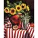 Paint by numbers Strateg PREMIUM Pomegranate and sunflowers with varnish size 40х50 sm (SY6673)