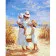 Paint by numbers Strateg PREMIUM Family by the sea with varnish size 40х50 sm (SY6683)