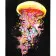 Paint by numbers Strateg PREMIUM Colored jellyfish with varnish size 40х50 sm (SY6685)