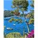 Paint by numbers Strateg PREMIUM Boats on the water with varnish size 40х50 sm SY6690