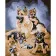Paint by numbers Strateg PREMIUM Shepherd family with varnish size 40х50 sm (SY6723)