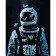 Paint by numbers Strateg PREMIUM Astronaut with varnish size 40х50 sm (SY6772)