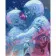 Paint by numbers Strateg PREMIUM Cosmic love with varnish size 40х50 sm (SY6776)