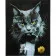 Paint by numbers Strateg PREMIUM Serious cat with varnish size 40х50 sm (SY6797)