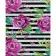 Paint by numbers Strateg PREMIUM Purple roses with varnish size 40х50 sm (SY6819)