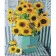 Paint by numbers Strateg PREMIUM Sunflowers on the table with varnish size 40х50 sm (SY6820)