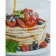 Paint by numbers Strateg PREMIUM Berry pancakes with varnish size 40х50 sm (SY6837)