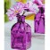 Paint by numbers Strateg PREMIUM Gerberas in a pink bottle with varnish size 40х50 sm (SY6886)