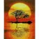 Paint by numbers Strateg PREMIUM Tree at sunset with varnish size 40х50 sm (SY6890)