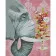 Paint by numbers Strateg PREMIUM Elephant with sweets with varnish size 40х50 sm (SY6910)