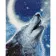 Paint by numbers Strateg PREMIUM The voice of the wolf with varnish size 40х50 sm (SY6923)