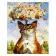 Paint by number VA-0032 "Cat with an umbrella of flowers", 40x50 cm