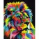 Paint by number Premium VA-0139 "Pop Art lion", 40x50 cm