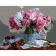 Paint by numbers Strateg PREMIUM Flowers and strawberrieswith varnish size 40х50 sm VA-0314