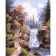 Paint by number Premium VA-0423 "House near the waterfall", 40x50 cm