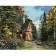 Картина по номерам Премиум Уютный домик в лесу 40х50 см VA-0453