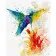 Картина по номерам Премиум Разноцветное колибри 40х50 см VA-0686