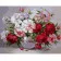 Paint by number VA-0894 "Bouquet of red-pink peonies", 40x50 cm