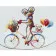 Paint by number VA-1040 "Bright frog on a bicycle", 40x50 cm