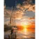Paint by number VA-1189 "Yacht at sunset", 40x50 cm