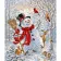 Картина по номерам Strateg ПРЕМИУМ Весёлий снеговик 40х50 см VA-1407