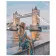 Картина за номерами Преміум Дівчина на фоні Тауерського мосту 40х50 см VA-1539