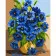 Картина «Яркие васильки», 40х50 см