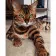 Картина за номерами Преміум Зеленоокий смугастий кіт 40х50 см VA-1687