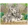 Картина за номерами Преміум Сім'я бенгальських тигрів 40х50 см VA-1705
