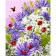 Paint by number VA-1712 "Ladybugs on a field bouquet", 40x50 cm