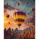 Paint by number VA-1833 "Colored balloons among the mountains", 40x50 cm