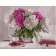 Paint by number Premium VA-1857 "White-pink bouquet of peonies", 40x50 cm