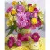Картина за номерами Преміум Жовто-рожевий букет квітів 40х50 см VA-1942