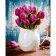 Картина «Ваза з фіолетовими квітами», 40х50 см