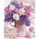 Картина «Тюльпани з бузком і нарцисами» 40х50 см