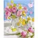 Картина «Розовые тюльпаны с нарциссами», 40х50 см