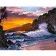 Картина за номерами Преміум Захід сонця на березі океану 40х50 см VA-2211